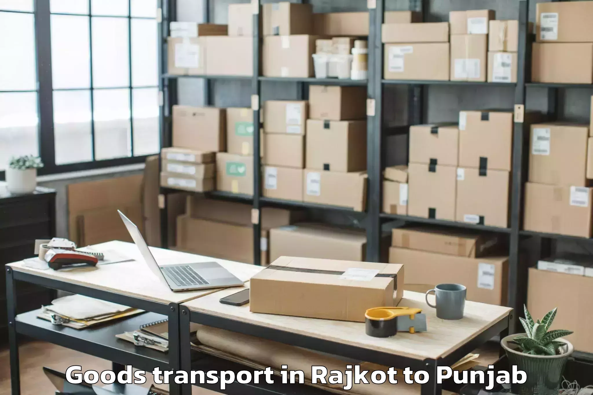 Reliable Rajkot to Sant Baba Bhag Singh Universit Goods Transport